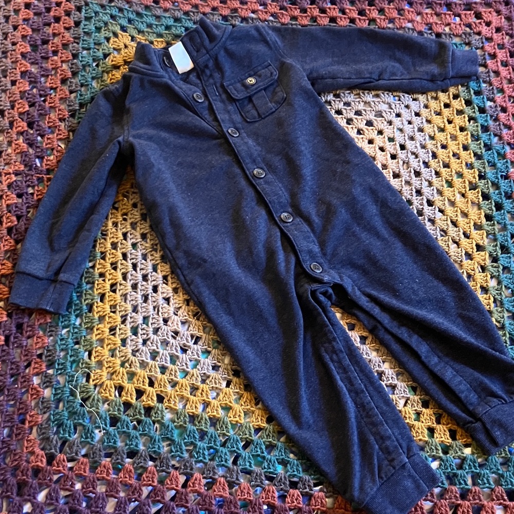 Navy Blue Toddler Jumpsuit